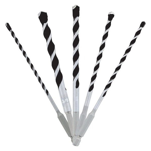 Diablo Diablo Multi-Material Carbide Tipped Hammer Drill Bit Set Hex Shank 5 pc DMAMM1190-S5 - main